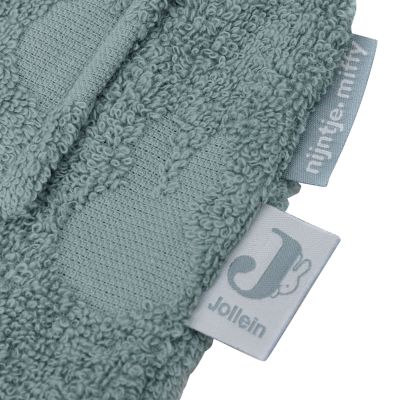 Jollein Badjas Badstof Miffy Jacquard Sea Green 3-4 Jaar