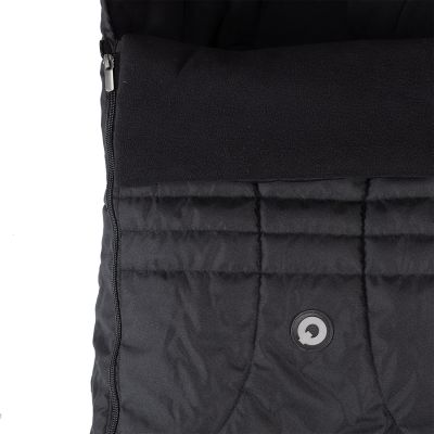 Qute Voetenzak Buggy Q-Cocoon Universeel Fleece Zwart