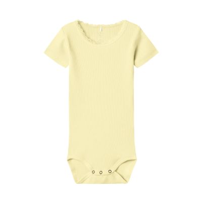 Name It Kab Lace Romper - Mt. 68 - Pastel Yellow