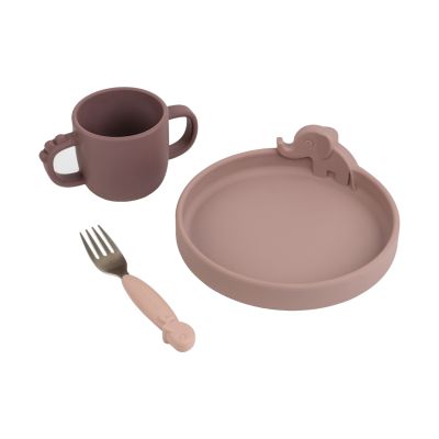 Done By Deer Dinner Set Peekaboo Deer Friends Powder