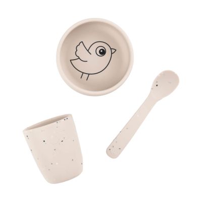 Done By Deer Silicone First Meal Set Birdee Sand