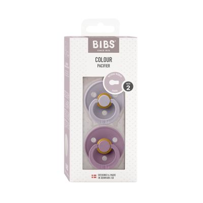 Bibs Fopspeen Colour Latex Fossil Grey / Mauve Size 2 2 Pack