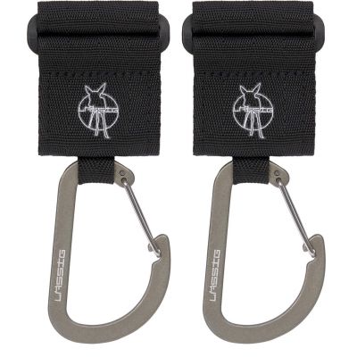 Lässig Stroller Hooks Met Karabijnhaak Black 2-Pack