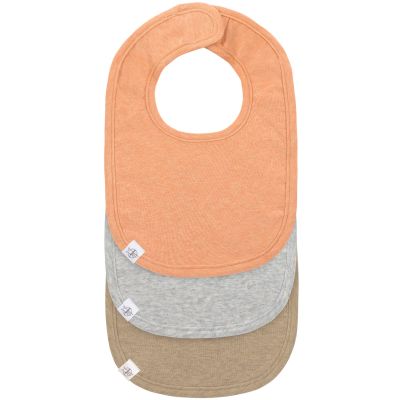 Lässig Newborn Slab GOTS Apricot / Light Grey / Nature Melange 3-Pack