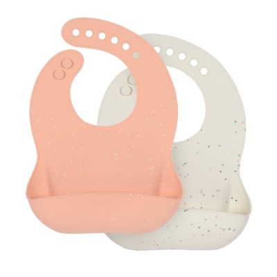 Lässig Slab Silicone Apricot/Nature 2-Pack