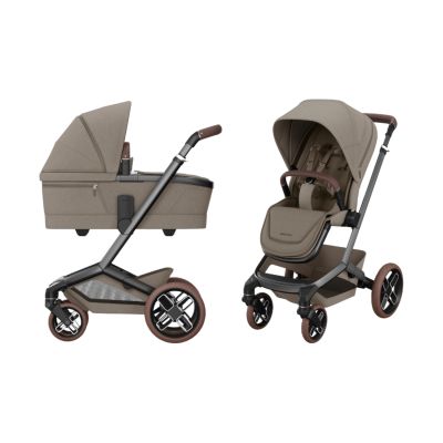 Maxi-Cosi Kinderwagen Fame Twillic Truffle (Dark Frame - Brown leather)