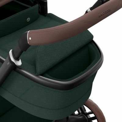 Maxi-Cosi Kinderwagen Fame Twillic Green (Dark Frame - Brown leather)