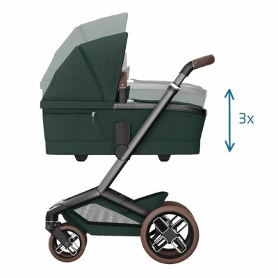 Maxi-Cosi Kinderwagen Fame Twillic Green (Dark Frame - Brown leather)