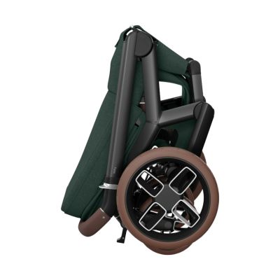 Maxi-Cosi Kinderwagen Fame Twillic Green (Dark Frame - Brown leather)