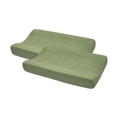 Meyco Baby Aankleedkussenhoes Badstof Uni Olive Green 50 x 70 cm 2-Pack