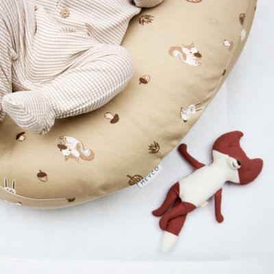 Meyco Baby Relaxhoes Voor Voedingskussen Forest Animals Sand