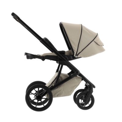 Qute Q-Rider Plus Kinderwagen 4-in-1 Mineral Clay | Maxi-Cosi Cabriofix i-Size Essential Black