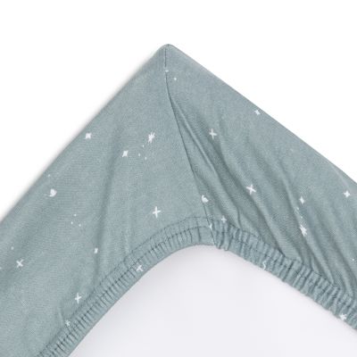 Jollein Aankleedkussenhoes Jersey Twinkling Sea Green 50 x 70 cm