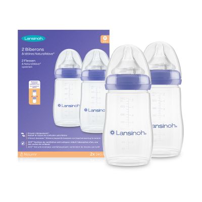 Lansinoh Fles Met Natural Wave Speen 160 ml (2 stuks)