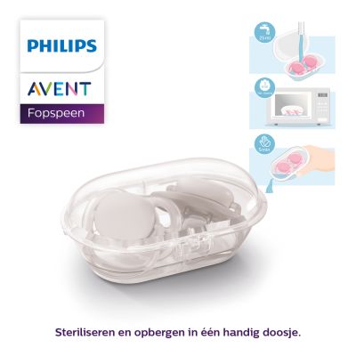 Philips Avent Fopspeen Ultra Soft Groen Oranje 0-6mnd (2 stuks) SCF091/03