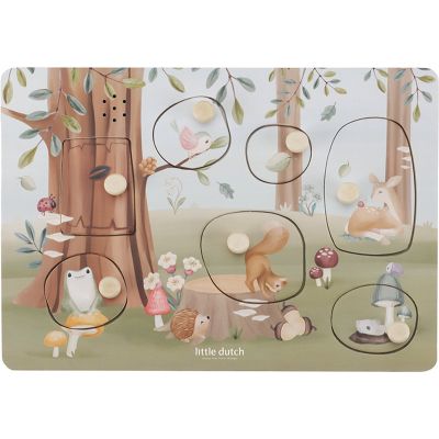 Little Dutch Geluidenpuzzel Forest Friends FSC