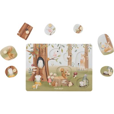 Little Dutch Geluidenpuzzel Forest Friends FSC