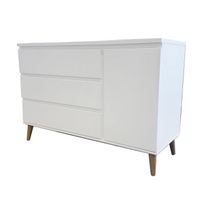 TWF Commode XL 3 Laden 1 Deur Beach Island White