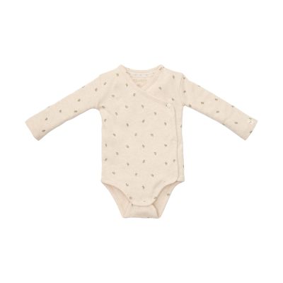 Little Dutch Romper Overslag Lange Mouw Little Farm Green Leaves 56