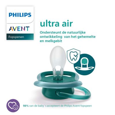 Philips Avent Fopspeen Ultra Air Elephant / Hello 18mnd+ (2 stuks) SCF349/18
