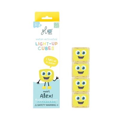 Glo Pals Cubes Light Up Alex Yellow 4-Pack