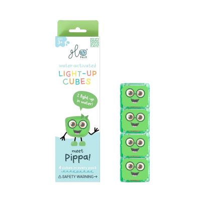 Glo Pals Cubes Light Up Pippa Green 4-Pack