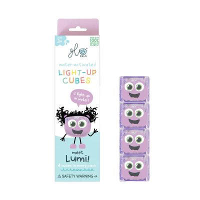 Glo Pals Cubes Light Up Lumi Purple 4-Pack