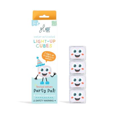 Glo Pals Cubes Light Up Party White 4-Pack