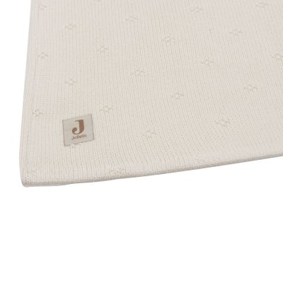 Jollein Wiegdeken Cosy Knit Ivory / Velvet 75 x 100 cm