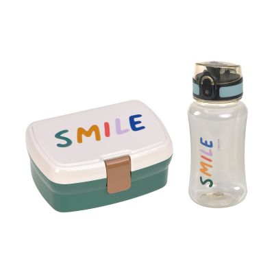 Lassig Lunch Set Little Gang Smile Milky/Ocean Green