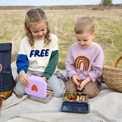 Lassig Lunchbox Roestvrij Staal Little Gang Smile Navy