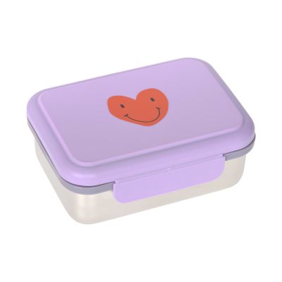 Lassig Lunchbox Roestvrij Staal Little Gang Heart Lilac