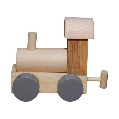 Jep! Agenturen Locomotive Grey Wheels And Train Wood