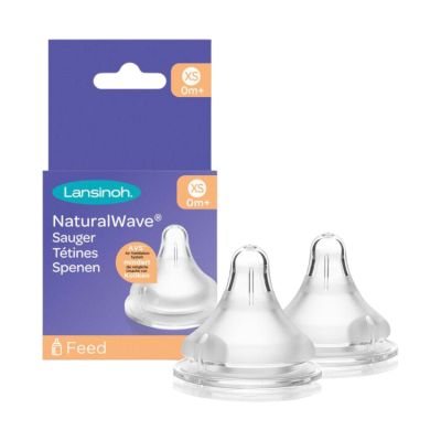 Lansinoh Speen Natural Wave Flow XS 0mnd+ 2-Pack