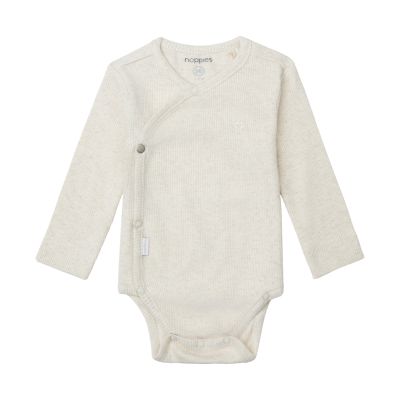 Noppies Nino Romper Rib Oatmeal