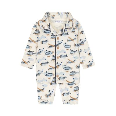 Dirkje Pyjama Airplane Off White