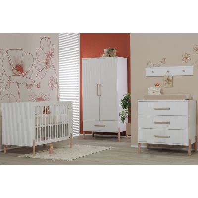 TWF Ledikant 70 x 140 - Commode 3 Laden Curve