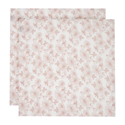 Witlof For Kids Multidoek Hydrofiel Flower Powder 65 x 65 cm 2-Pack