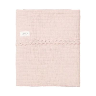 Koeka Wiegdeken Lace Elba Blush 75 x 100 cm